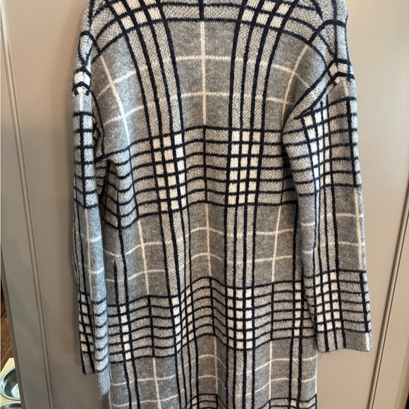 Women's Coatigan - A New Day Gray Plaid Size XS/S - Picture 5 of 6